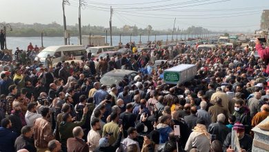 صورة تشيع جنازة الابراشي في مسقط رأسه بالدقهلية